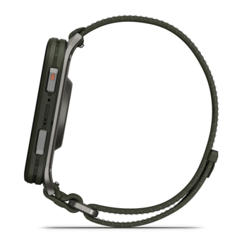 Спортивний годинник Garmin Venu X1 Moss із титановим корпусом та хакі нейлоновим ремінцем ComfortFit 010-02980-03 — фото 8