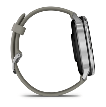 Спортивний годинник Garmin Venu 4 45мм Silver Gray із сірим силіконовим ремінцем 010-03014-01 — фото 4