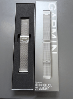 Змінний ремінець Garmin Vivomove Luxe 20 мм Milanese Silver 010-12924-23