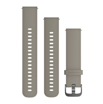 Ремінець для годинника Garmin Quick Release 20 мм Sandstone бежевий силіконовий 010-12691-09