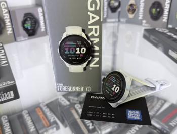 Годинник Garmin Forerunner 70 Whitestone 42 мм із білим ремінцем 010-04307-01 — фото 8