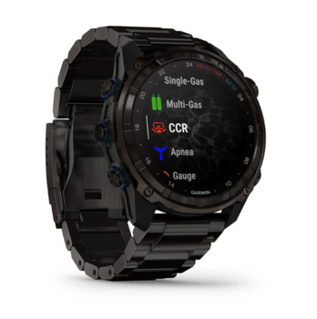 Спортивний годинник Garmin Descent Mk3i (51мм) Carbon Gray DLC Titanium із титановим ремінцем 010-02752-14 — фото 2