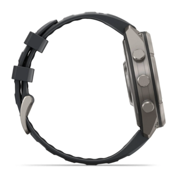 Спортивний годинник Garmin Fenix 9 Pro Amoled inReach 47 мм Titanium із сірим силіконовим ремінцем 010-04336-21 — фото 9