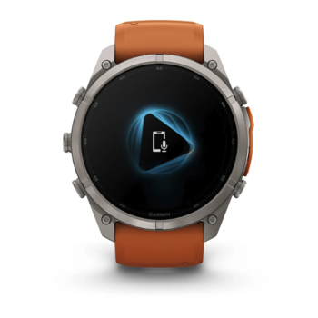 Спортивний годинник Garmin Fenix 9 Pro Amoled 51мм Titanium із помаранчевим силіконовим ремінцем 010-04337-01 — фото 5