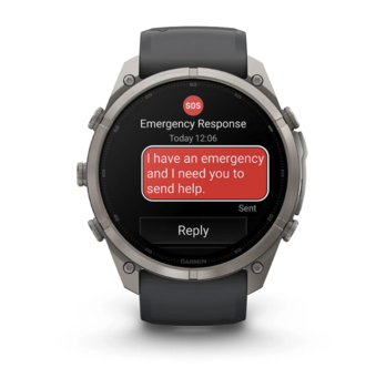 Спортивний годинник Garmin Fenix 9 Pro Amoled 51мм Titanium із сірим силіконовим ремінцем 010-04337-21 — фото 7