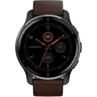 Смарт-годинник Garmin Venu 2 Plus Black + Slate Leather 010-02496-15