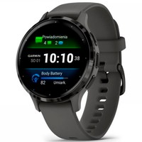 Смарт-годинник Garmin Venu 3S Slate Stainless Steel Bezel with Pebble Gray Case and Silicone Band 010-02785-00