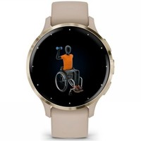 Смарт-годинник Garmin Venu 3S Soft Gold Stainless Steel Bezel with French Gray Case and Silicone Band 010-02785-02