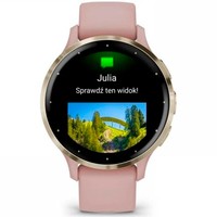 Смарт-годинник Garmin Venu 3S Soft Gold Stainless Steel Bezel with Dust Rose Case and Silicone Band 010-02785-03