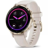 Смарт-годинник Garmin Venu 3S Soft Gold Stainless Steel Bezel with Ivory Case and Silicone Band 010-02785-04