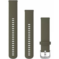 Фото Ремінець Garmin vivomove Style 20mm Silicone Silver Moss Band 010-12924-11