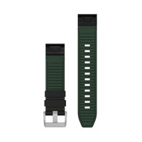 Фото Ремінець Garmin MARQ GEN2 QF 22 Hybrid Leather Strap Black/Green 010-13225-09