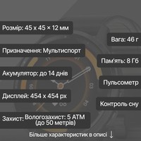 Смарт-годинник Garmin Venu 3 Slate Stainless Steel Bezel with Black Case and Leather Band 010-02784-52