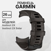Фото Ремінець Garmin Instinct 2X Replacement Band Graphite/Asia 010-13295-00