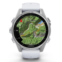 Смарт-годинник Garmin Fenix 8 Amoled 43 мм Silver with Whitestone Silicone Band 010-02903-00