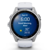 Смарт-годинник Garmin Fenix 8 Amoled 43 мм Silver with Whitestone Silicone Band 010-02903-00