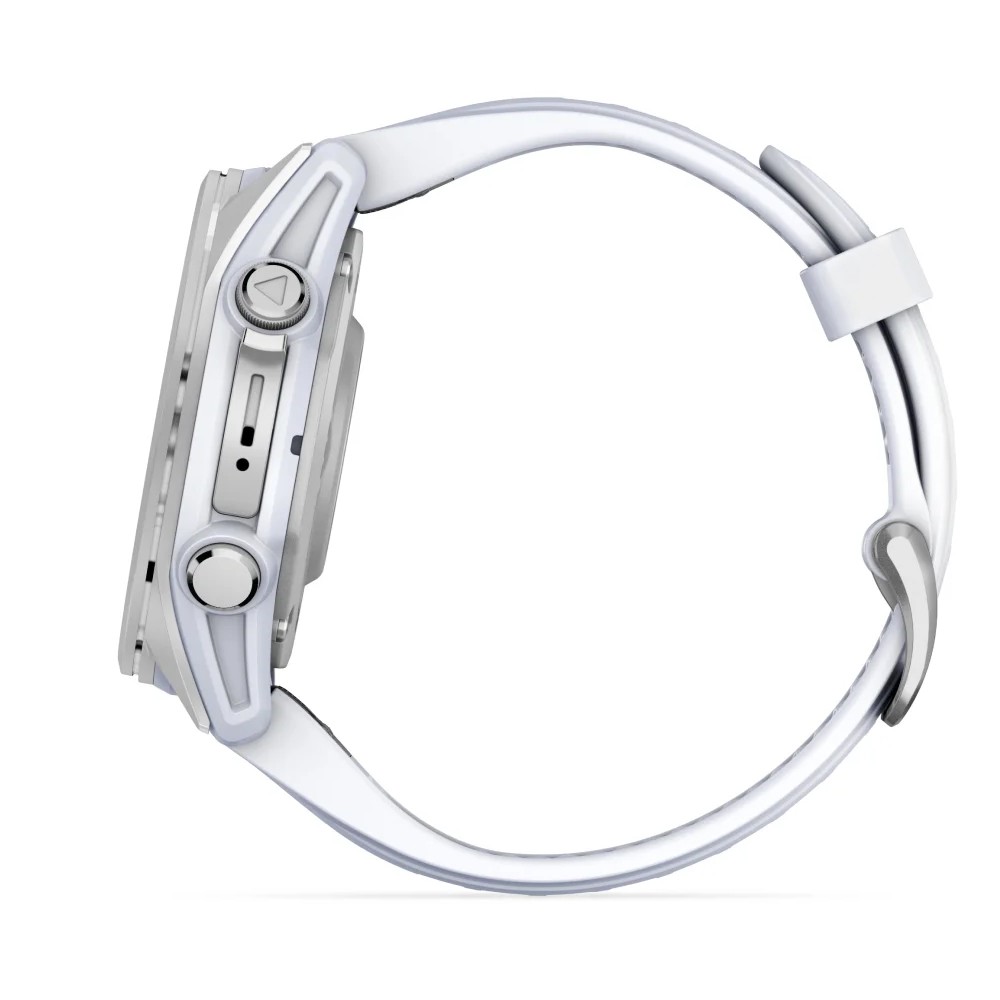 Смарт-годинник Garmin Fenix 8 Amoled 43 мм Silver with Whitestone Silicone Band 010-02903-00