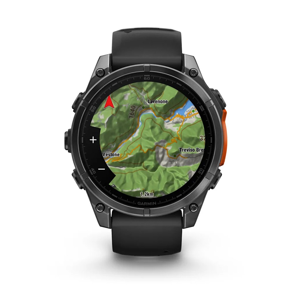 Смарт-годинник Garmin Fenix 8 Amoled 47 мм Slate Gray with Black Silicone Band 010-02904-00