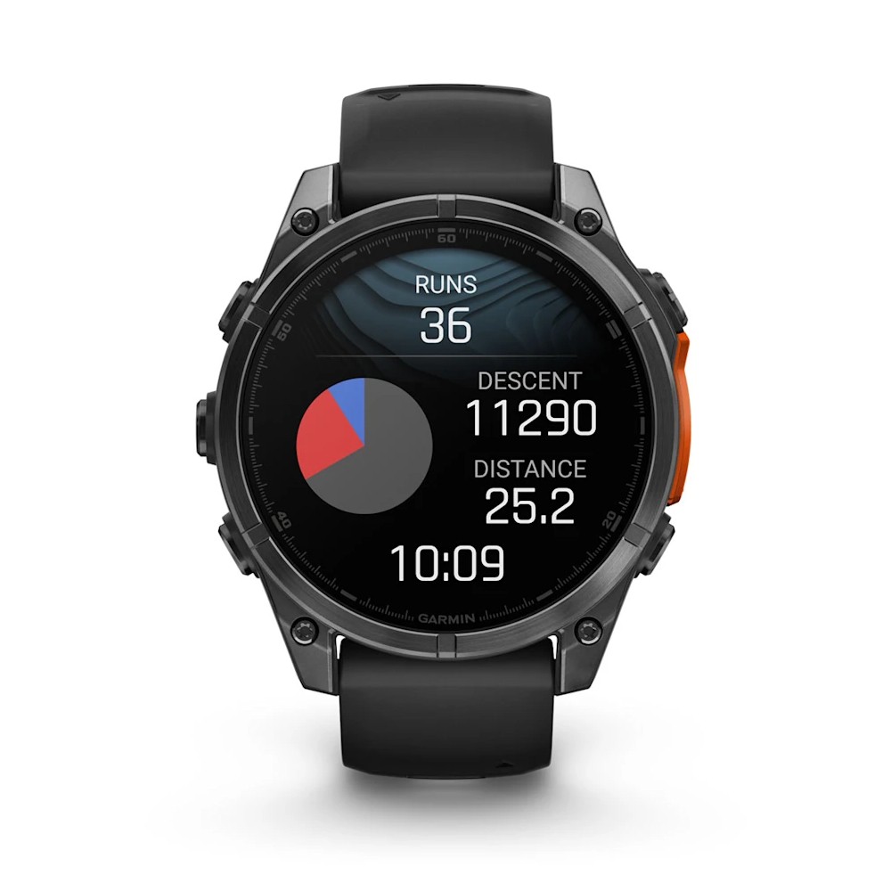 Смарт-годинник Garmin Fenix 8 Amoled 47 мм Slate Gray with Black Silicone Band 010-02904-00