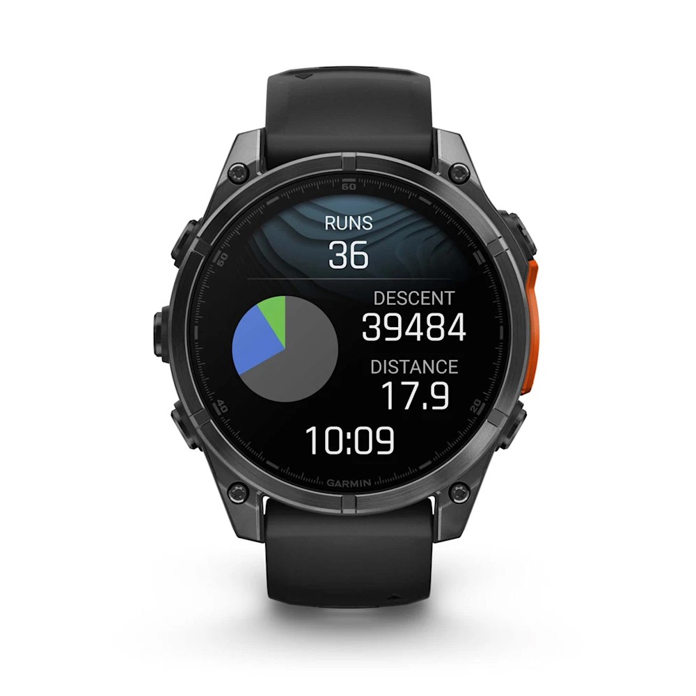 Смарт-годинник Garmin Fenix 8 Amoled 47 мм Slate Gray with Black Silicone Band 010-02904-00
