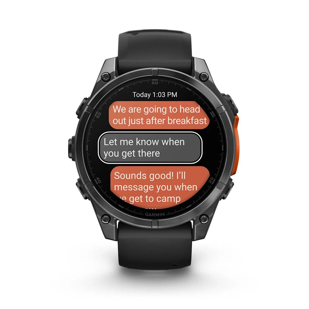 Смарт-годинник Garmin Fenix 8 Amoled 47 мм Slate Gray with Black Silicone Band 010-02904-00