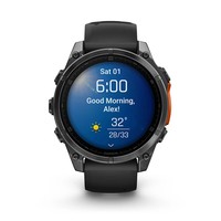 Смарт-годинник Garmin Fenix 8 Amoled 47 мм Slate Gray with Black Silicone Band 010-02904-00