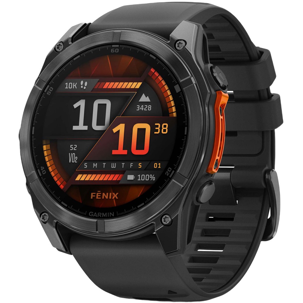 Смарт-годинник Garmin Fenix 8 Amoled 51 мм Slate Grey with Black Silicone Band 010-02905-00