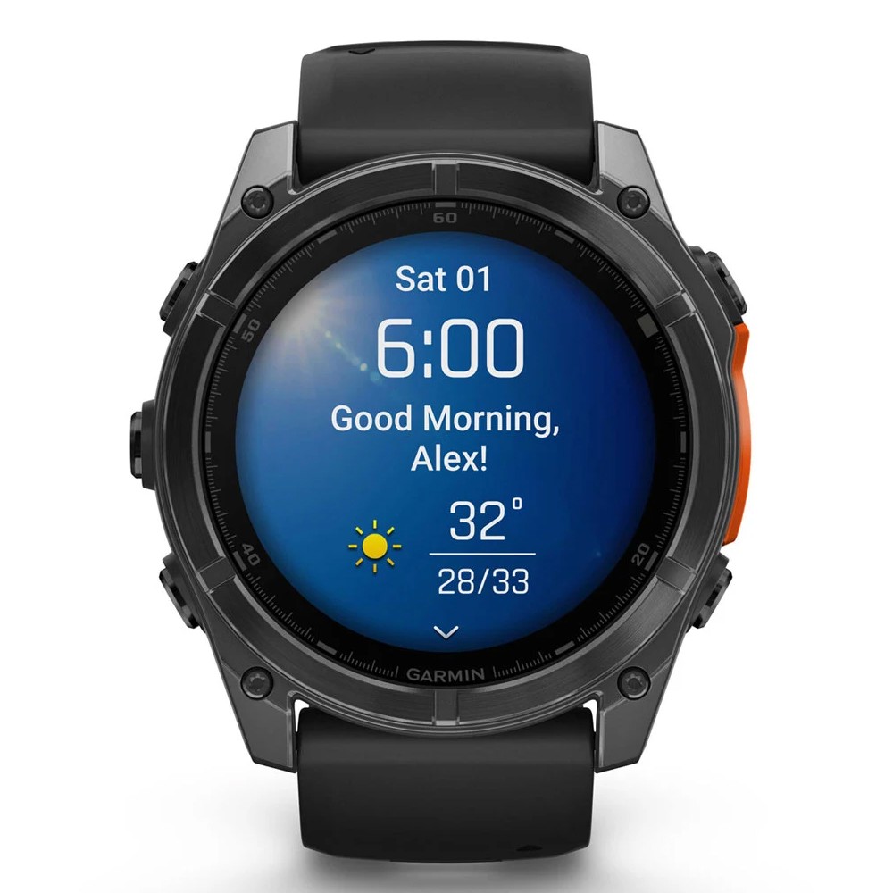 Смарт-годинник Garmin Fenix 8 Amoled 51 мм Slate Grey with Black Silicone Band 010-02905-00