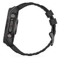 Смарт-годинник Garmin Fenix 8 Amoled 51 мм Sapphire Carbon Grey DLC with Black and Pebble Grey Silicone Band 010-02905-21