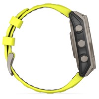 Смарт-годинник Garmin Fenix 8 Solar 47 мм Sapphire Titanium with Amp Yellow and Graphite Silicone Band 010-02906-21