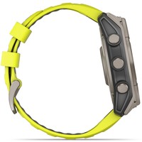 Смарт-годинник Garmin Fenix 8 Solar 51 мм Sapphire Titanium With An Amp Yellow and Graphite Silicone Band 010-02907-21