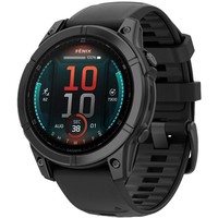 Фото Смарт-годинник Garmin Fenix E 47 мм Slate Gray Steel with Black Silicone Band 010-03025-01