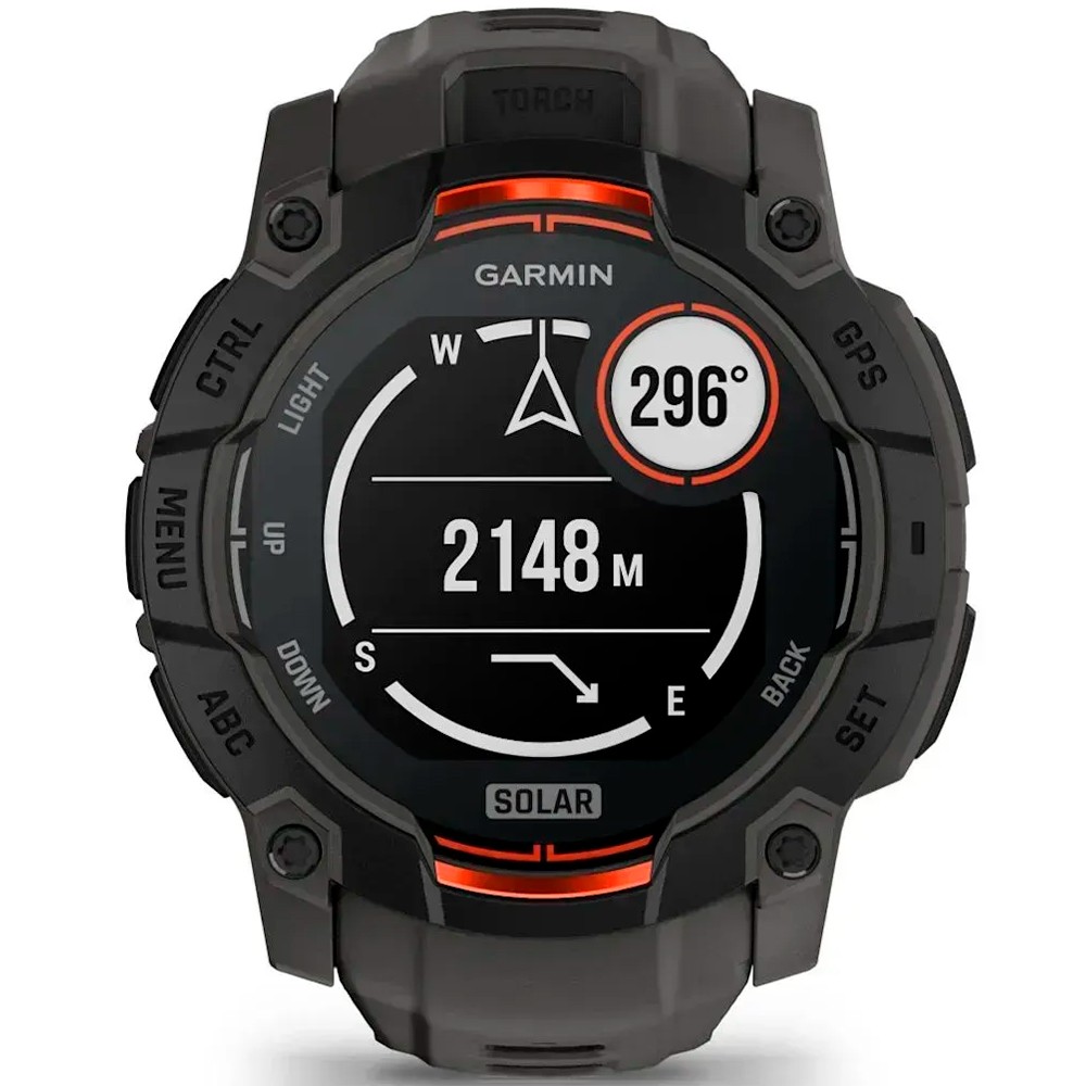 Смарт-годинник Garmin Instinct 3 Solar 50 мм Black 010-02935-00
