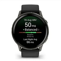 Фото Смарт-годинник Garmin Venu 4 45 mm Slate with Black Silicone Band 010-03014-00