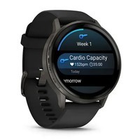 Фото Смарт-годинник Garmin Venu 4 45 mm Slate with Black Silicone Band 010-03014-00
