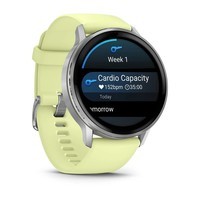 Фото Смарт-годинник Garmin Venu 4 45 mm Silver with Citron Silicone Band 010-03014-02