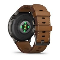Фото Смарт-годинник Garmin Venu 4 45 mm Slate with Black Silicone Band and Brown Leather Band 010-03014-03