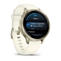 Фото Смарт-годинник Garmin Venu 4 41 mm Lunar Gold with Bone Silicone Band 010-03013-00