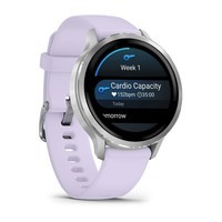 Фото Смарт-годинник Garmin Venu 4 41 mm Silver with Periwinkle Silicone Band 010-03013-01