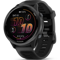 Фото Годинник Garmin Forerunner 47 mm Slate Gray Aluminum with Translucent Black/Black Band 010-02971-00