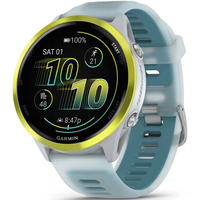 Фото Годинник Garmin Forerunner 47 mm Amp Yellow Aluminum with Translucent Whitestone/Turquoise Band 010-02971-01