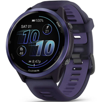 Фото Годинник Garmin Forerunner 47 mm Indigo Aluminum with Translucent Imperial Purple/Indigo Band 010-02971-02