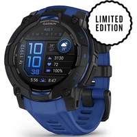 Фото Смарт-годинник Garmin Instinct 3 45 мм AMOLED Black with Bolt Blue 010-02936-03