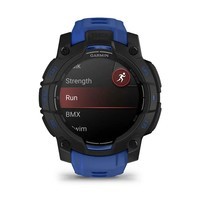 Фото Смарт-годинник Garmin Instinct 3 45 мм AMOLED Black with Bolt Blue 010-02936-03